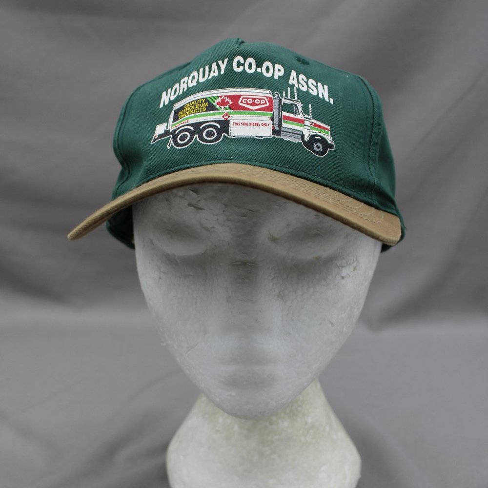 Vintage Screened Cap - Norquay Co-op Assn Fuel Truck - Adult Snapback